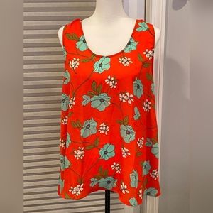 W5 Floral Sleeveless Top Size L